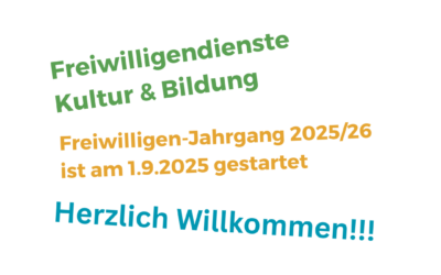 Herzlich willkommen, liebe Freiwillige!